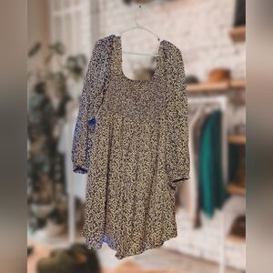 Motherhood Blue & White Dress